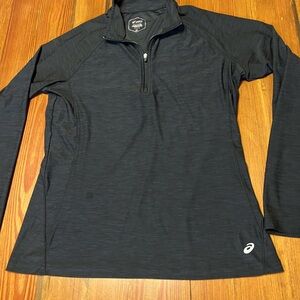 ASICS WOMEN'S Black 1/2 ZIP‎ RUNNING TOP